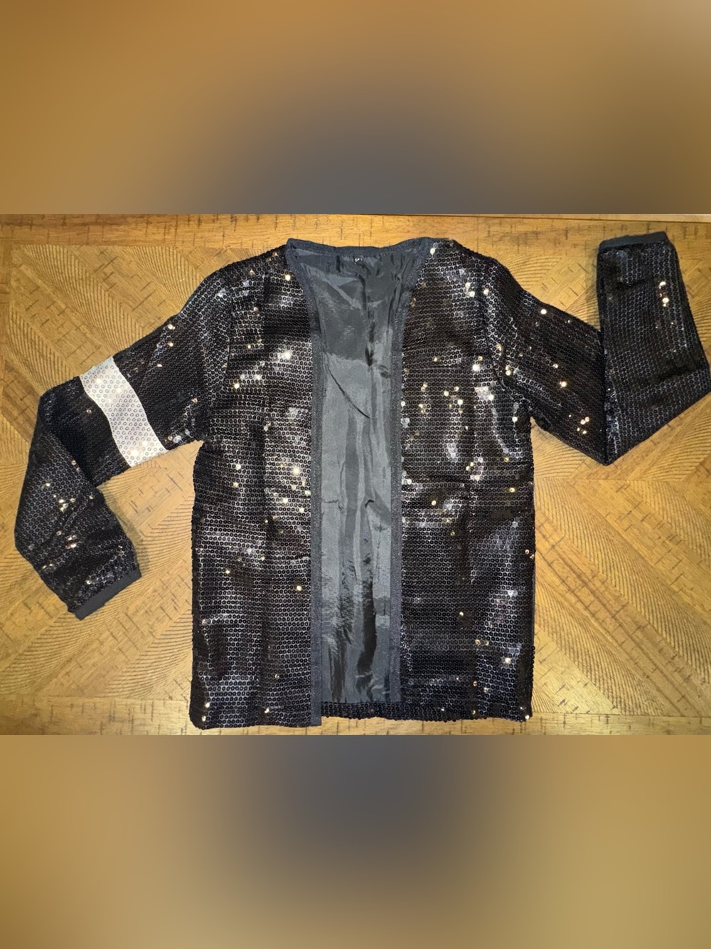 🎤 🎶 Michael Jackson 'Billie Jean' Sequins - Full Costume - Kids size 8-10 yrs 😎 - Picture 5 of 16